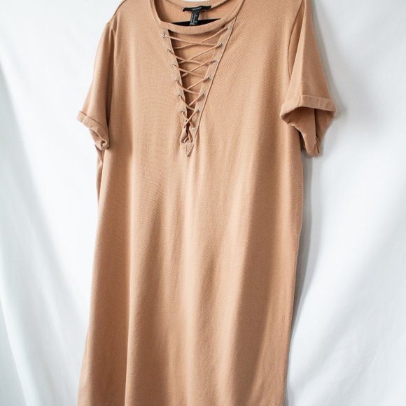 Forever 21 Tan Mid-Length Dress - Picture 2 of 4